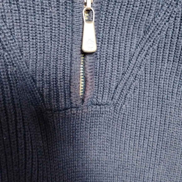 Brooks Brothers Blue Quarter Zip Sweater, Extra Large - Picture 7 of 10